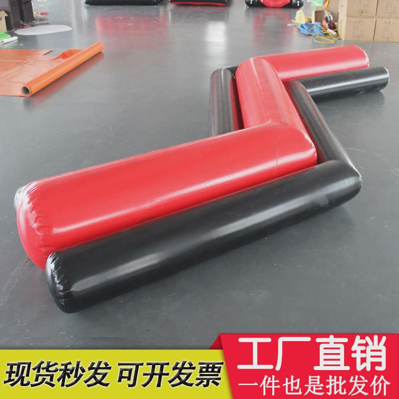 趣味运动会道具体智能户外拓展团建游戏器材跨栏充气新障碍四件套