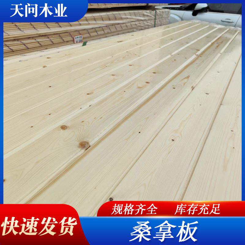 免漆实木扣板吊顶阳台杉木实木墙裙护墙板材卫生间室内桑拿板装饰