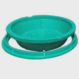 smc复合树脂草盆井下沉式 植草圆形树脂隐形绿化花盆井盖方形井盖