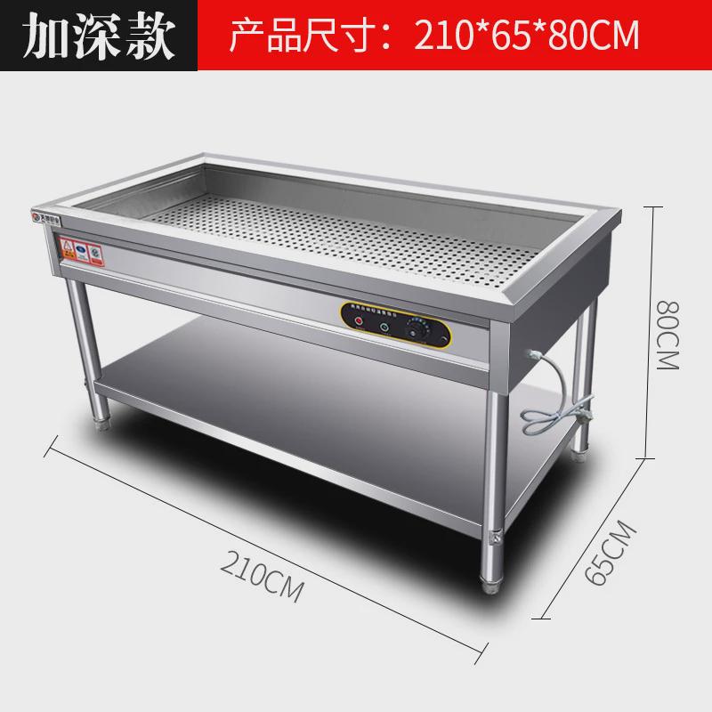 商用立式蒸蒸饭台保温台快餐售饭台小碗菜不锈钢包子售卖台菜蒸菜