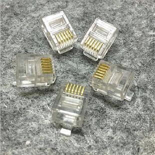 6p6c电话水晶头六芯水晶头rj12水晶头6c话头电数控1000个每包