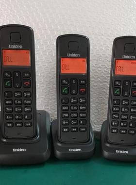 UNIDEN日本有利电无绳一拖二电话机。高清晰无绳电话机，大音量。