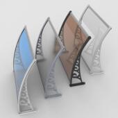 耐力板雨棚屋檐家用飘雨户外庭院门头阳台防窗挡雨板雨篷遮阳棚