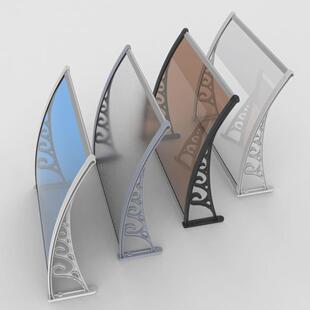 遮阳棚屋檐家用窗户外庭院门头阳台防飘雨挡雨板雨篷耐力板雨棚