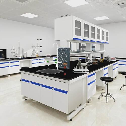 实验化验室工作台钢木实验台全钢边台化验室操作台实验桌通风橱柜