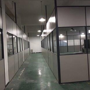 办公室板式屏风高隔断钢化玻璃高屏风隔墙工厂车间高隔间隔断屏风