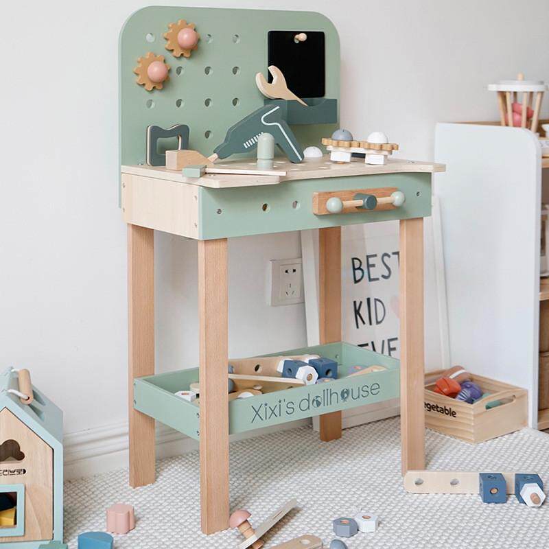 木制儿童修理工具台箱玩具男孩拧螺丝维修台过家家厨房益智幼儿园,节庆用品/礼品,文创考古盒,淘宝优惠券,粉丝福利购,淘宝优惠卷