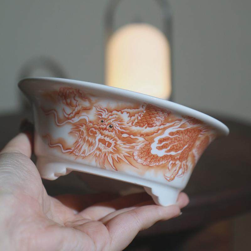 紫砂花盆青瓷陶瓷盆景盆手绘彩绘龙盆山水盆觅陶乡飘口盆菖蒲盆,鲜花速递/花卉仿真/绿植园艺,花盆,淘宝优惠券,粉丝福利购,淘宝优惠卷