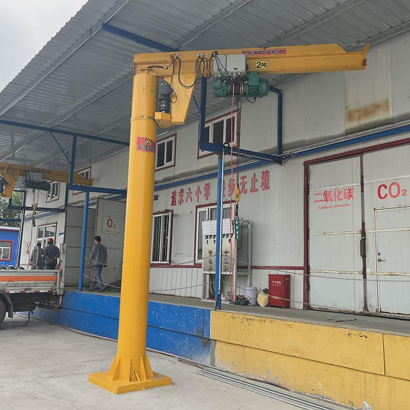 定制出售电动定柱式悬臂吊2吨无线遥控轻小型单臂吊大吨位悬臂吊