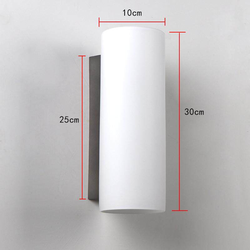 壁灯现代简约卧室床头灯楼梯走廊灯铝材玻璃灯罩照明灯