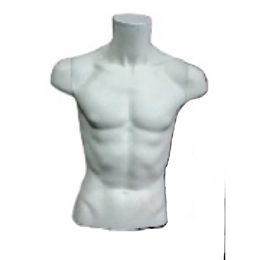 塑料模特白色人体模特男半身模特服装模特道具模特假人橱窗展示架
