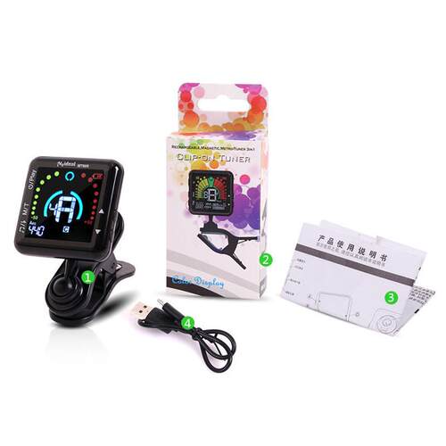 Meideal美妙斯吉他调音器电子节拍器西洋乐器充电校音器乐器配件