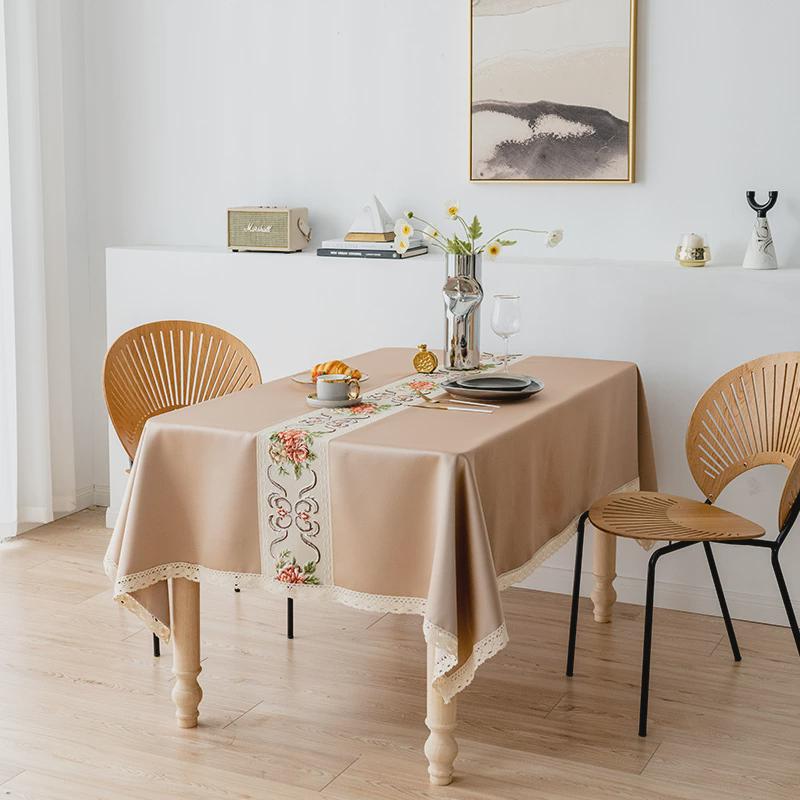 新款提花中式桌布拼接防水桌椅台布茶几桌餐桌长方形客厅