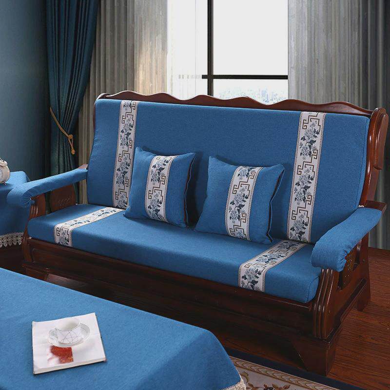 实木沙发坐垫加厚老式垫子中式简约现代防滑海绵冬季三人单人