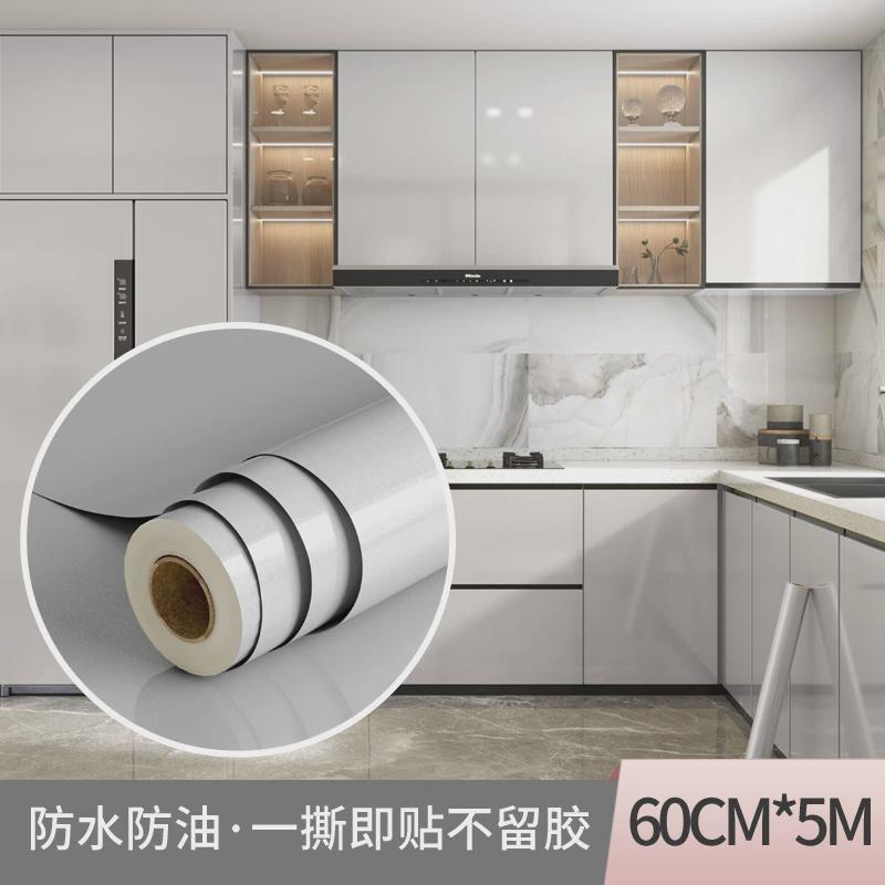 橱柜改色烤漆贴纸防水防潮家具桌面保护衣柜自粘加厚贴膜翻新改造