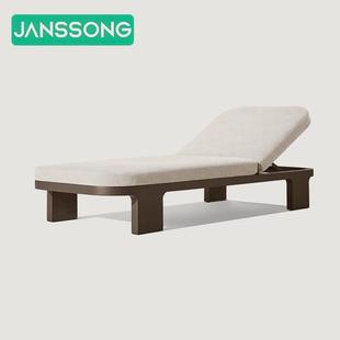 简约豪华室外沙滩庭院酒店铝合金泳池沙发椅别墅防雨防晒躺椅躺床