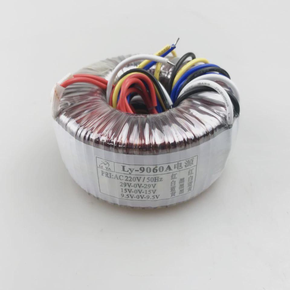 9060A电源功放变压器 220V转双29V 双15V 双9.5V 100W环形变压器