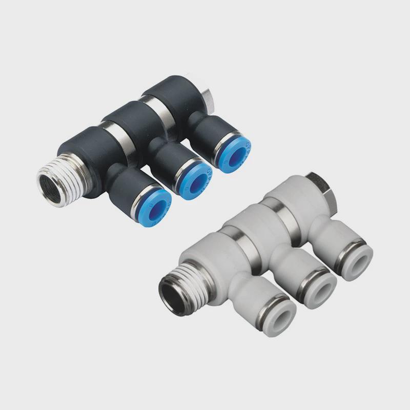 气动接头pht4/6/8/10-01/02/03/04(3)串联直角气动直通pu快速接头