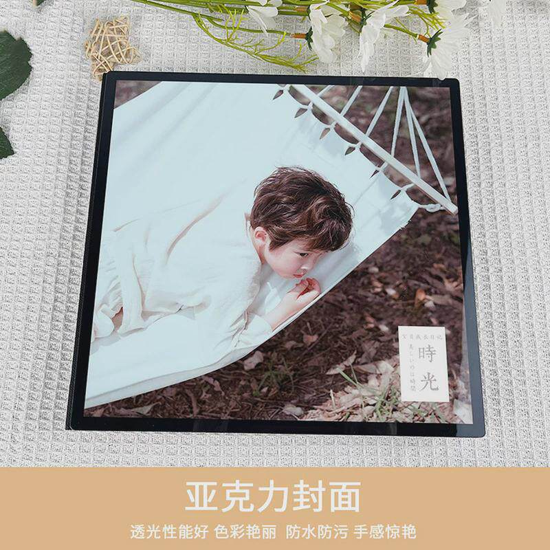 婚纱照写真来图制作成书水晶亚克力影楼相册定制儿童情侣宝宝影集