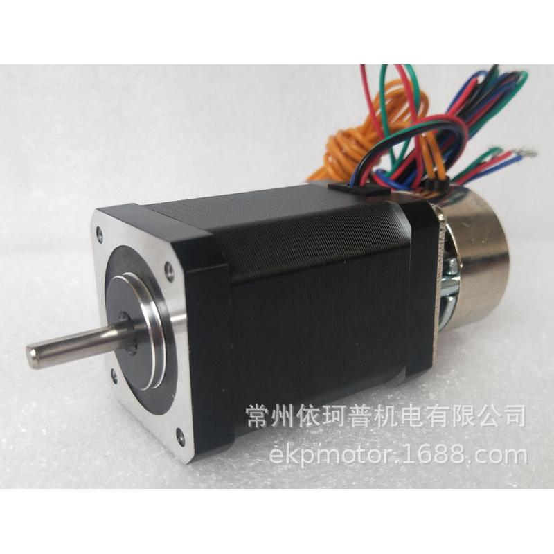 42二相供电刹车步进电机0.45牛24v带刹车适配dm542驱动器