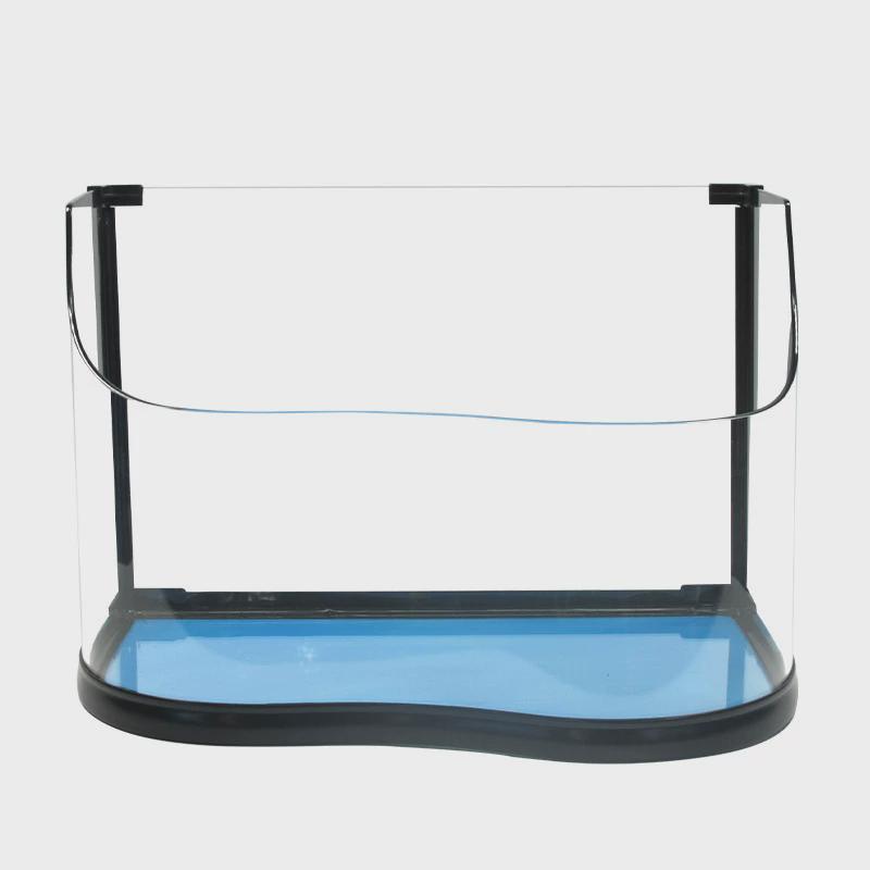 定制b型水族箱雨林缸客厅桌面生态浮法玻璃鱼缸定做造景水陆缸