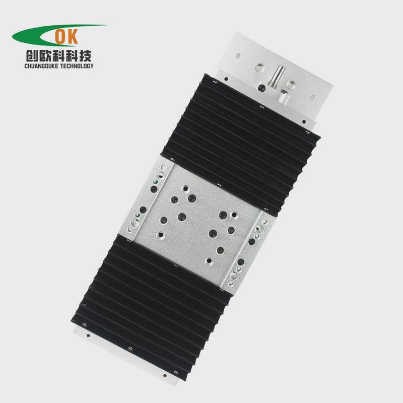 创欧科滑台模组罩防尘罩直线双滑导轨数显手动滚珠丝杆风琴工作台