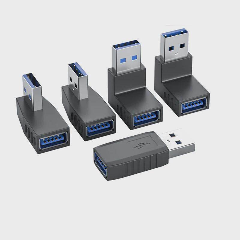 USB公对母转接头90度弯头直角L形usb3.0加长延长线电脑车载手机U