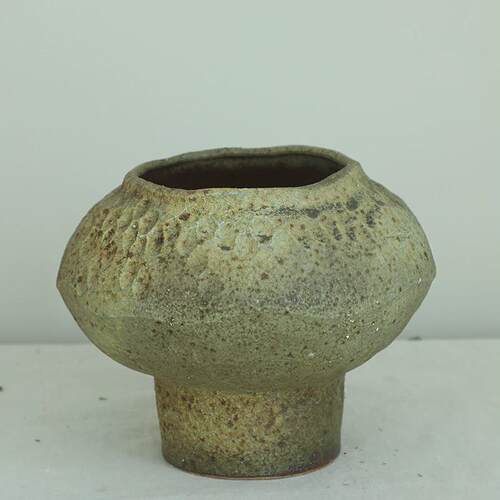 手工民宿ins风侘寂风摆件陶瓷花瓶陶器陶瓶插花复古粗装饰