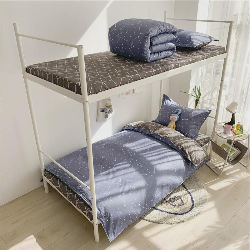 床宿舍全棉三件套职工学校上下铺床单被套被褥多件套大学生品批发