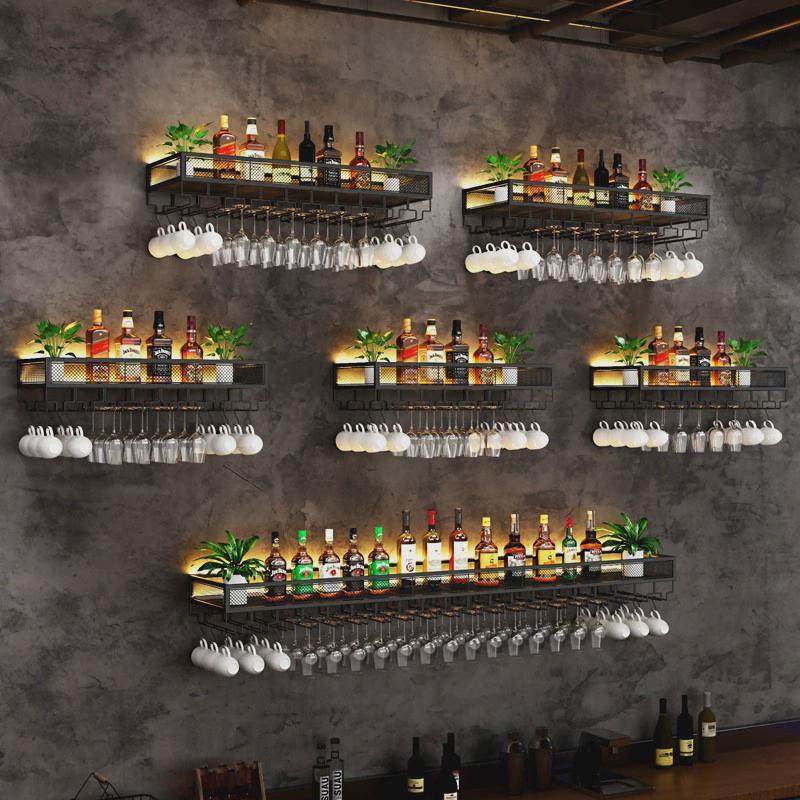 酒吧墙壁吊架吧台墙上酒架红酒倒挂餐厅悬挂酒柜置物架轻奢酒杯架,家居饰品,装饰摆件,淘宝优惠券,粉丝福利购,淘宝优惠卷
