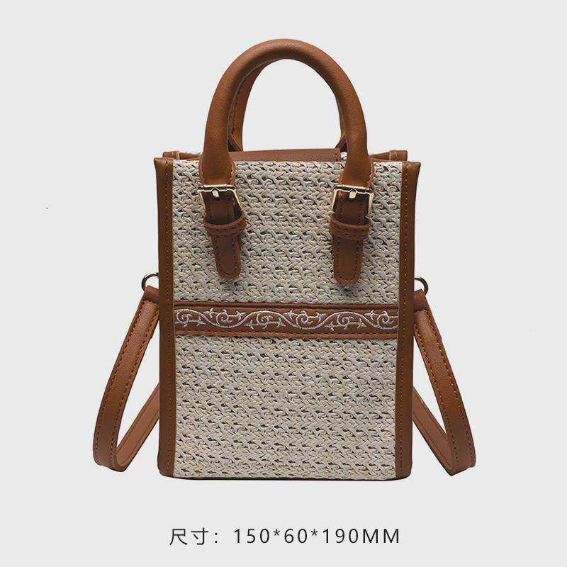 诧寂软装竹子编织手包样板间衣帽间女士包包衣柜展厅陈列风饰品