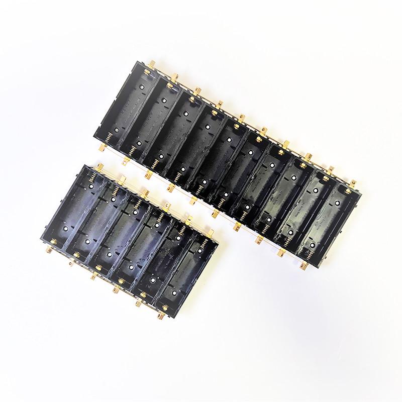 DIY可拼接18650 21700电池盒电池槽座子免焊接铜柱支持大电流带盖