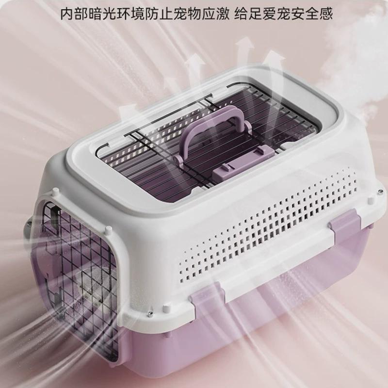 热销猫咪宠物航空箱托运箱大号猫包猫笼子便携外出车载狗笼猫箱太