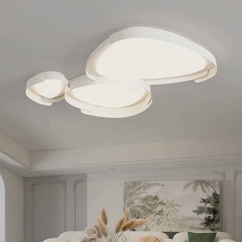 热销现代简约客厅灯2024新款创意鹅卵石组合吸顶灯大厅灯智能卧室