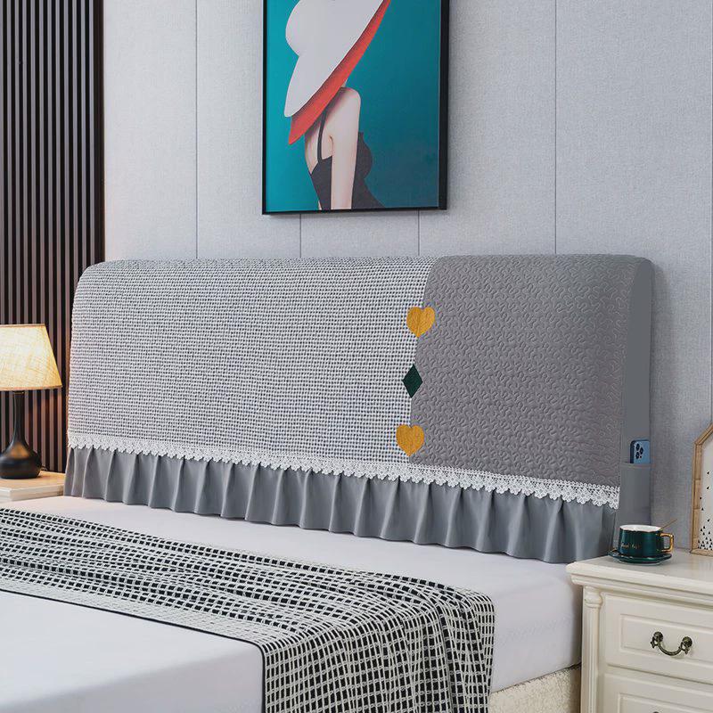 s588通用软包新款全包床头罩盖布2023床头套罩欧式开白简约防