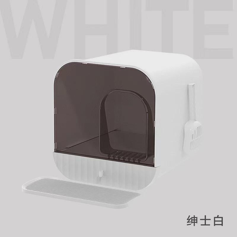 全封闭猫笼防外溅猫咪厕所清洁用品抽屉式猫砂盆带猫砂别墅式猫窝