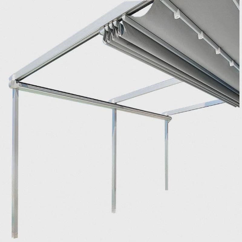 定做阳台伸缩遮阳篷雨棚户外遮阳棚露台自动电动折叠天幕家用