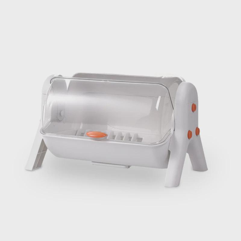 厨房置物架带盖双层沥水碗架碗筷收纳盒装碗碟收纳盒台面碗碟盘盘