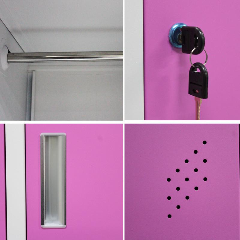 彩色九门员工更衣柜美容院12门舞蹈室健身房铁皮柜浴室储物柜鞋柜