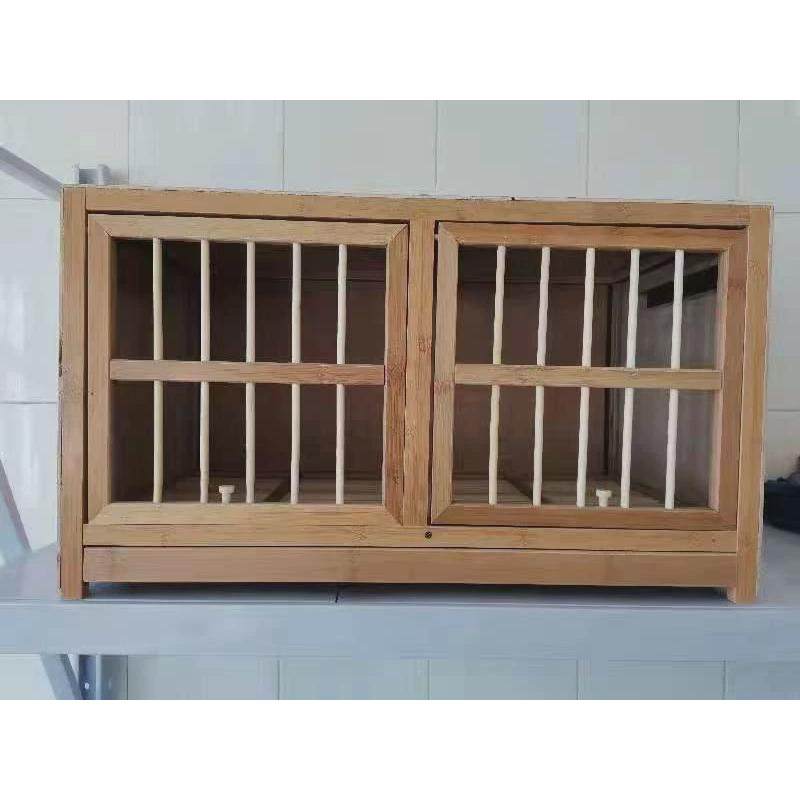 津羽王鸽子上翻门巢箱纯实木信鸽赛鸽配对笼木质巢箱鸽具鸽子用品