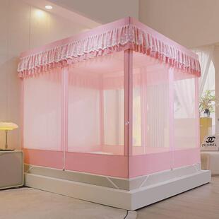 Q*蚊帐家用2024新款遮光床帘一体150x190坐床儿童防摔卧室1.5x1.9