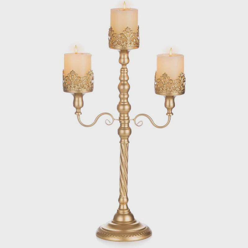 美式复古大号烛台民宿婚礼道具软装铁艺蜡烛杯酒店蜡烛架摆件