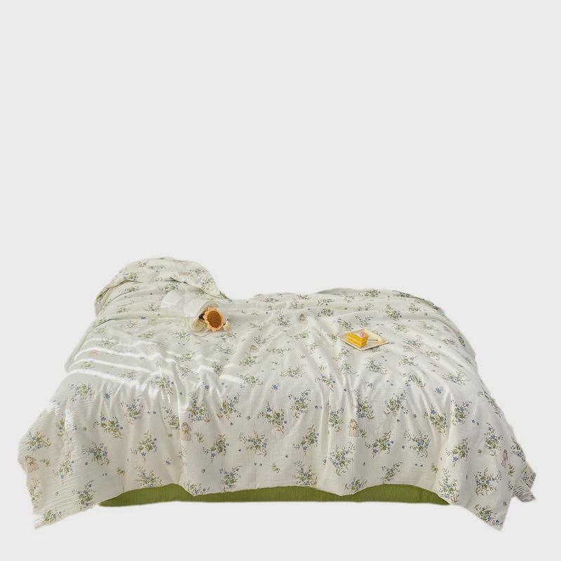 热销夏季爆款云朵棉凉感夏被凉感丝夏被四件套三件套水洗夏凉被空