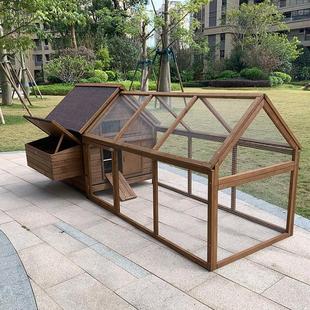 热销户外鸡笼子家用大号养殖鸡舍鸡窝鸡房兔笼兔舍鸭窝宠物屋实木