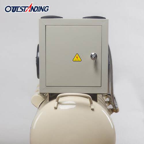 奥突斯空压机3x1100w-100l无油压缩机静音铜线电机喷漆气泵木工