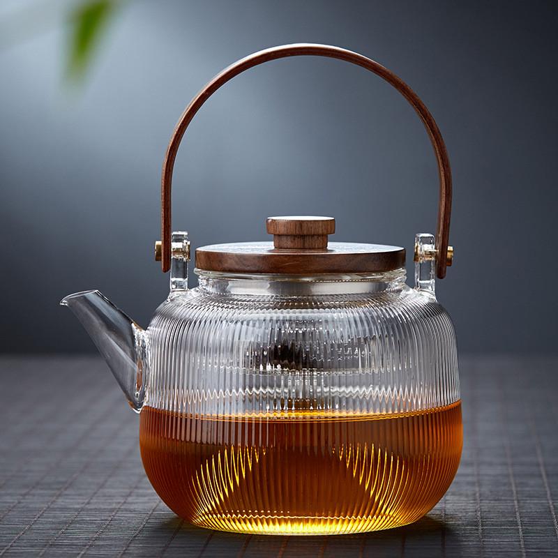 玻璃煮茶壶电陶炉泡茶专用蒸煮老白茶围炉煮茶器茶炉烧水壶耐高温