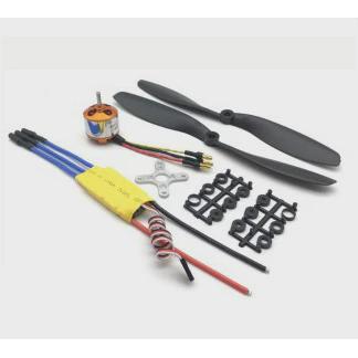 F450四轴动力套装XXD新西达A22121000KV电机黄皮30A电调1045桨