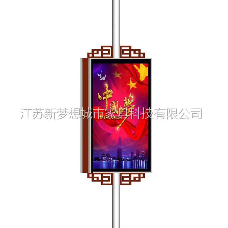 供应灯杆柱/户外电线杆广告牌灯箱/道旗广告牌/包灯箱式路杆灯箱