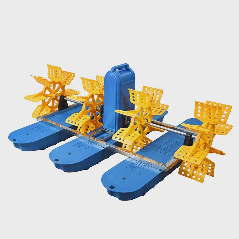 水车式鱼塘增氧机养鱼池塘增氧泵打氧机河气爆750w二叶1500w四叶