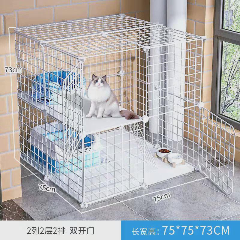 幼猫猫别墅室内超大自由空间小型两层三层带厕所一体猫咪笼子家用